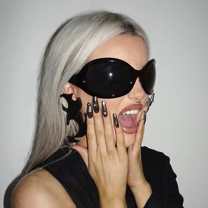Litlookz Studio Oval Oversized Sunglasses
