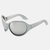 Litlookz Studio Oval Oversized Sunglasses, view 4