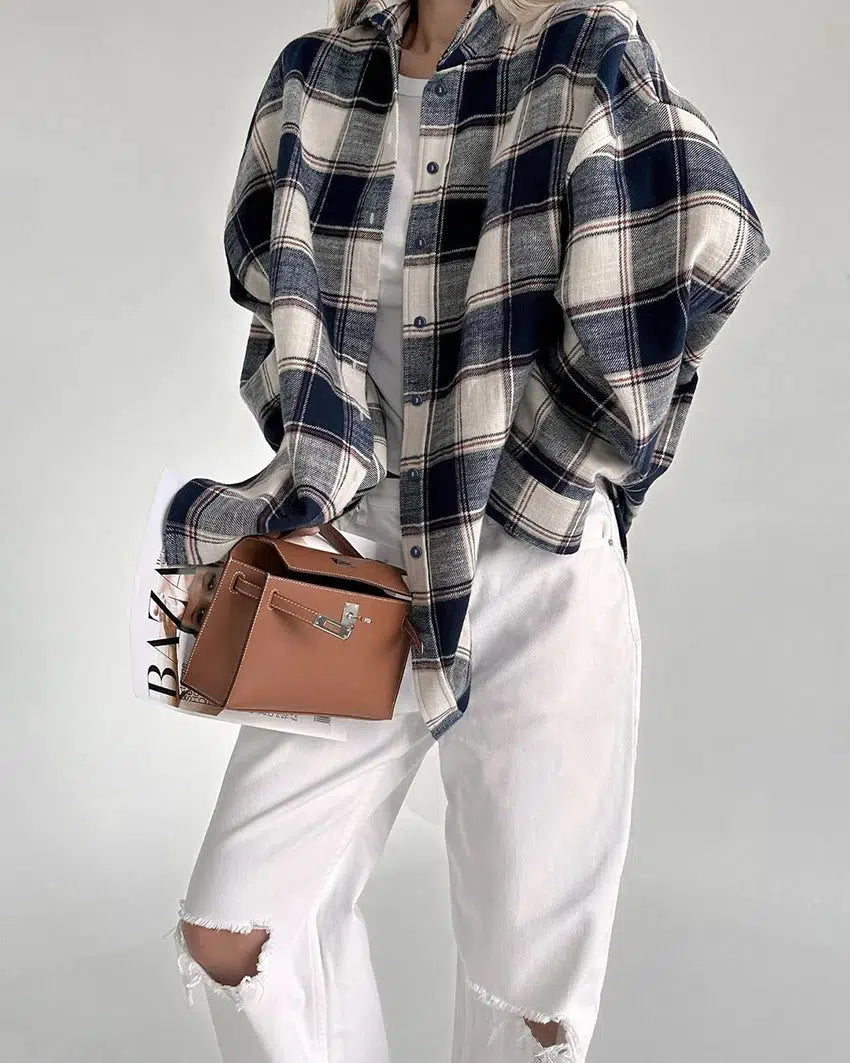 Litlookz Studio Oversize Plaid Shirt