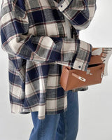 Litlookz Studio Oversize Plaid Shirt, view 4
