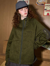 Litlookz Studio Oversized Fleece Zip-Up Jacket, view 5