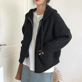 Litlookz Studio Oversized Knitted Hooded Cardigan, view 3