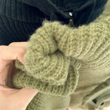 Litlookz Studio Oversized Knitted Hooded Cardigan, view 6