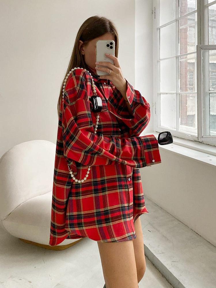 Litlookz Studio Oversized Plaid Shirt