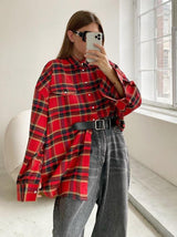 Litlookz Studio Oversized Plaid Shirt, view 2