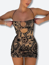 Litlookz Studio Paisley Cut Out Mini Dress, view 2