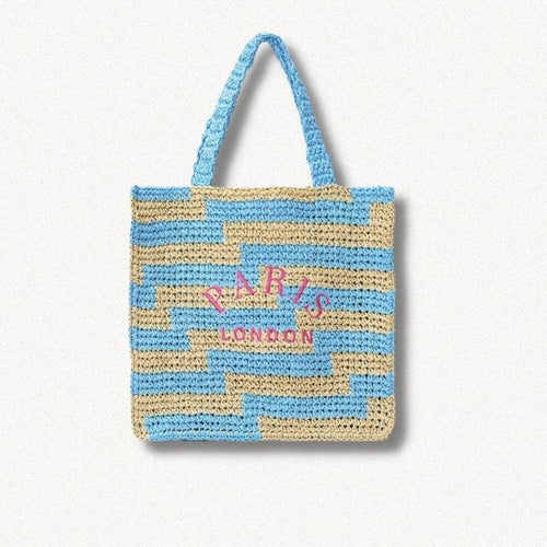 Litlookz Studio Paris Straw Beach Bag