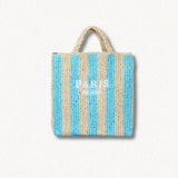 Litlookz Studio Paris Straw Beach Bag, view 3