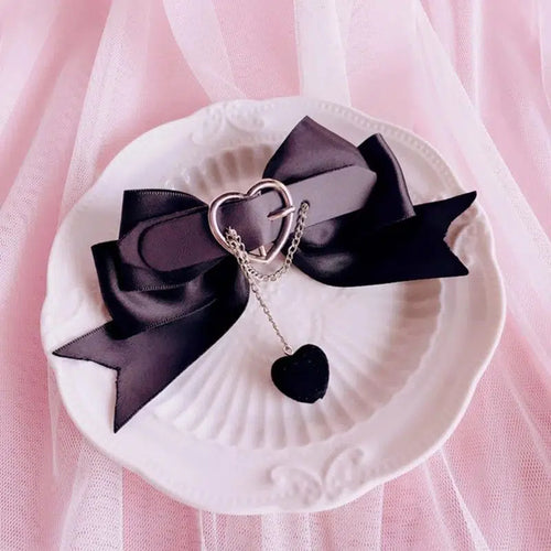 Litlookz Studio Pastel Goth Belted Bow Hair Pins