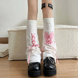 Litlookz Studio Pastel Goth Broken Heart Lace Up Leg Warmers, view 6