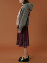 Litlookz Studio Patchwork Fluffy Hoodie Jacket, view 3