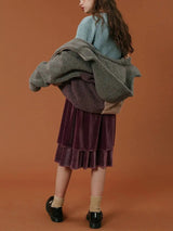 Litlookz Studio Patchwork Fluffy Hoodie Jacket, view 4