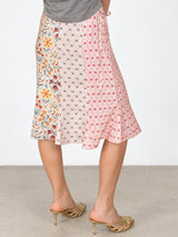 Litlookz Studio Patchwork Garden Midi Skirt, view 2