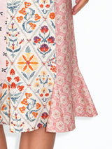 Litlookz Studio Patchwork Garden Midi Skirt, view 3