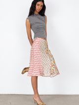 Litlookz Studio Patchwork Garden Midi Skirt, view 5