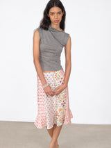 Litlookz Studio Patchwork Garden Midi Skirt, view 6