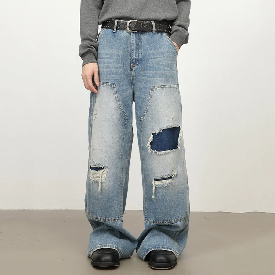 Litlookz Studio Patchwork Wide Jeans