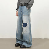 Litlookz Studio Patchwork Wide Jeans, view 3