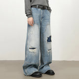 Litlookz Studio Patchwork Wide Jeans, view 4