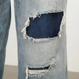 Litlookz Studio Patchwork Wide Jeans, view 6