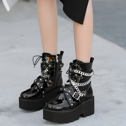 Litlookz Studio Patent Leather Boots