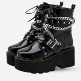 Litlookz Studio Patent Leather Boots, view 3