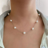 Litlookz Studio Pearl Chain Necklace, view 3