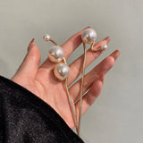 Litlookz Studio Pearl Hair Pins, view 2