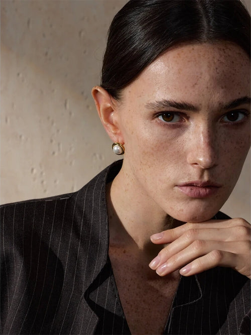 Litlookz Studio Pearl Stud Earrings