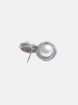 Litlookz Studio Pearl Stud Earrings, view 6