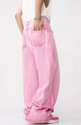 Litlookz Studio Pink Denim Jacket & Pants Two Piece Set, view 2