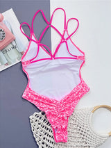 Litlookz Studio Pink Leopard Bikini Set, view 4