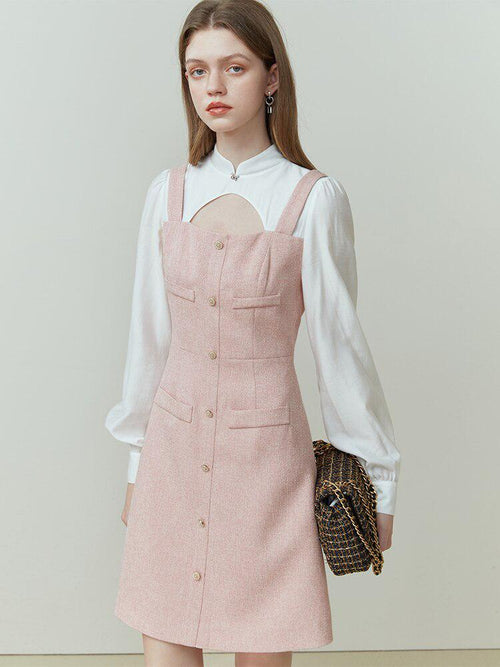 Litlookz Studio Pink Preppy Mini Dress