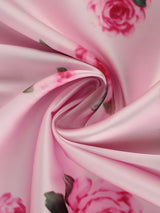 Litlookz Studio Pink Rose Satin Maxi Dress, view 4