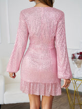 Litlookz Studio Pink Sequin Dress, view 2