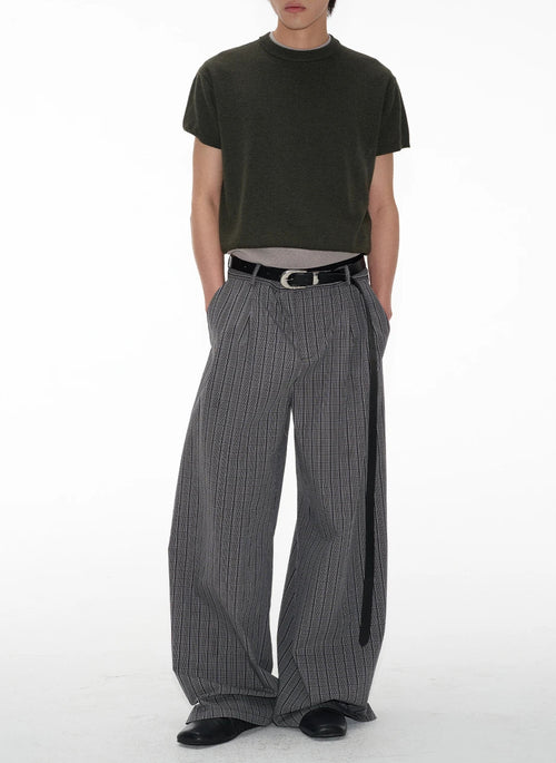 Litlookz Studio Pinstripe Wide Leg Pants