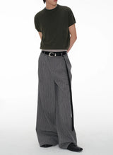 Litlookz Studio Pinstripe Wide Leg Pants, view 4