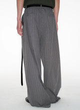 Litlookz Studio Pinstripe Wide Leg Pants, view 6
