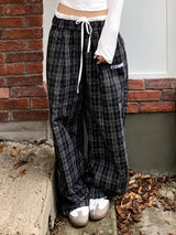 Litlookz Studio Plaid Drawstring Sweatpants, view 3
