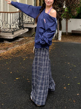 Litlookz Studio Plaid Drawstring Sweatpants, view 6