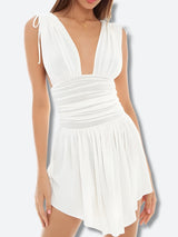 Litlookz Studio Plunge Neck Mini Dress, view 4