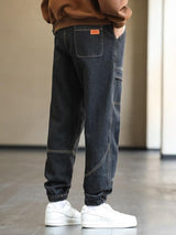 Litlookz Studio Plus Size Jogger Jeans, view 2