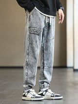 Litlookz Studio Plus Size Jogger Jeans, view 5
