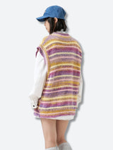 Litlookz Studio Plush Knitted Cardigan Vest, view 2