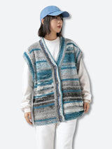 Litlookz Studio Plush Knitted Cardigan Vest, view 5
