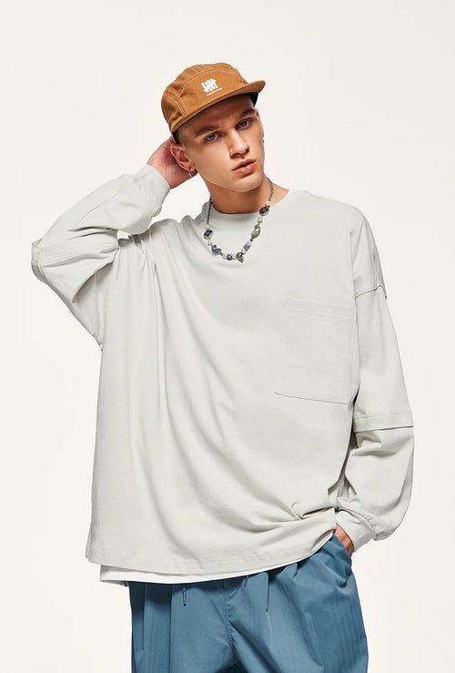 Litlookz Studio Pocket Layered Sweatshirt