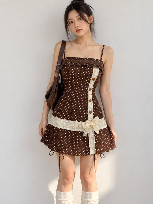 Litlookz Studio Polka Cami Mini Dress