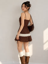 Litlookz Studio Polka Cami Mini Dress, view 3