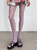 Litlookz Studio Polka Dot Lace Tights, view 6