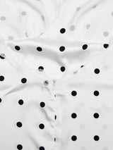 Litlookz Studio Polka Dot Lace Trim Mini Dress, view 3